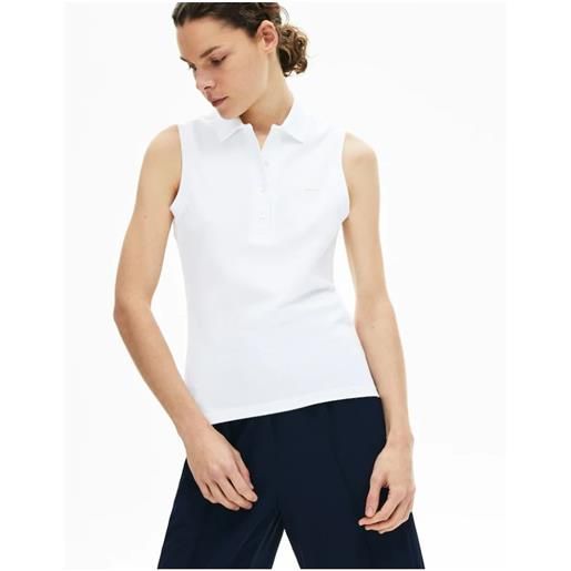 LACOSTE polo best donna bianco