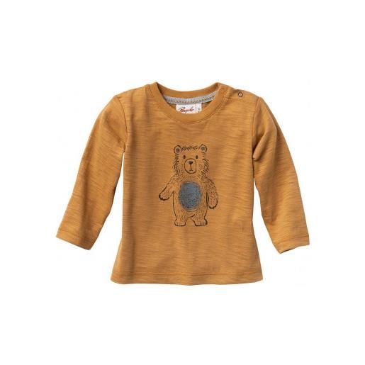 People Wear Organic maglietta baby orsetto in cotone biologico - col. Caramel