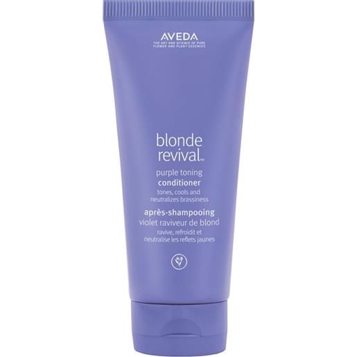 Aveda blonde revival purple toning conditioner 200ml - balsamo anti-giallo idratante capelli biondi bianchi