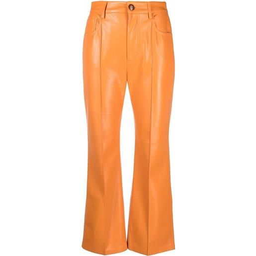 Nanushka pantaloni svasati - arancione
