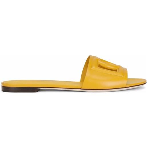 Dolce & Gabbana sandali con logo dg - giallo