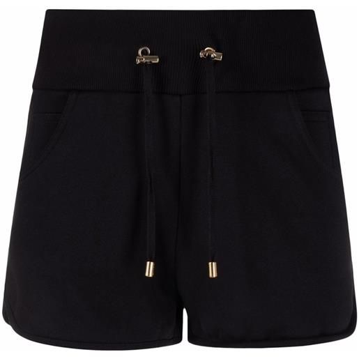 Balmain shorts con stampa - nero
