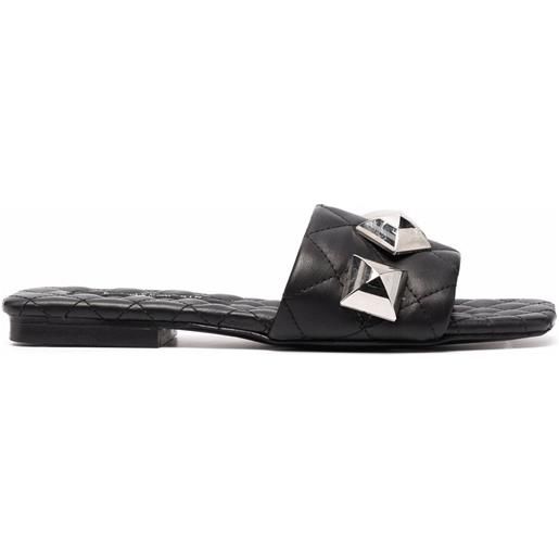 Philipp Plein sandali con borchie - nero