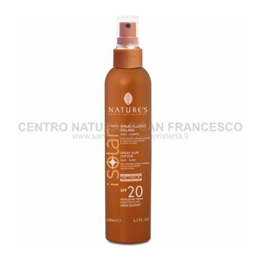 NATURE'S i solari spray fluido spf 20