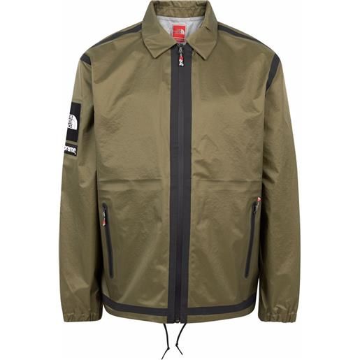 Supreme giacca sportiva ss 21 summit series x the north face coach - verde