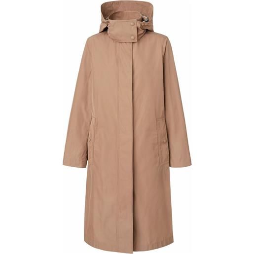 Burberry cappotto con cappuccio rimovibile - toni neutri