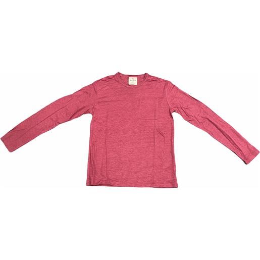 MC2 Saint Barth t-shirt uomo cotone maniche lunghe tinta unita rosa