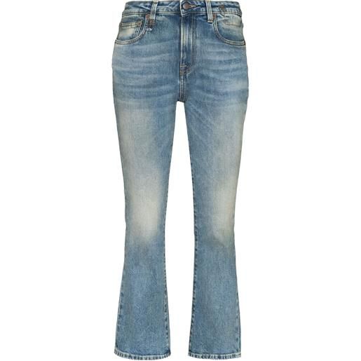 R13 jeans svasati a vita media - blu