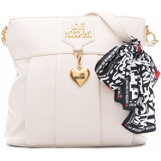 Love Moschino borsa a spalla con logo - bianco