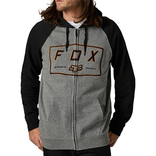 FOX felpa fox badger zip heather graphite