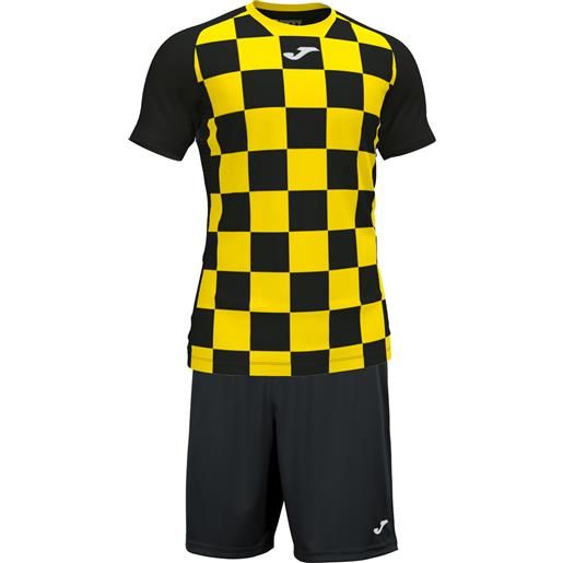JOMA kit flag ii completo calcio adulto giallo/nero