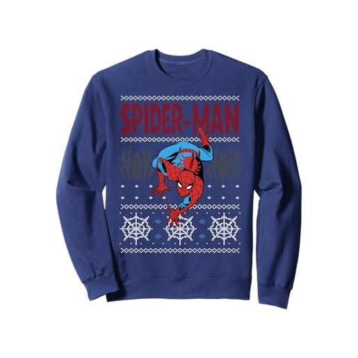 Marvel spider-man crawl ugly natale felpa