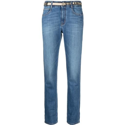 Stella McCartney jeans slim crop - blu