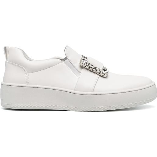 Sergio Rossi sneakers con fibbie - bianco