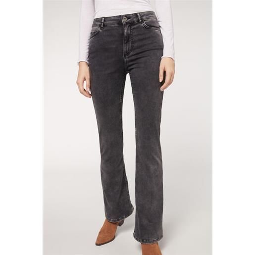Calzedonia jeans flare grigio