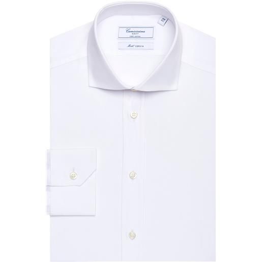 Camicissima camicia permanent bianca, slim cervia francese