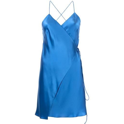 Michelle Mason abito corto a portafoglio - blu