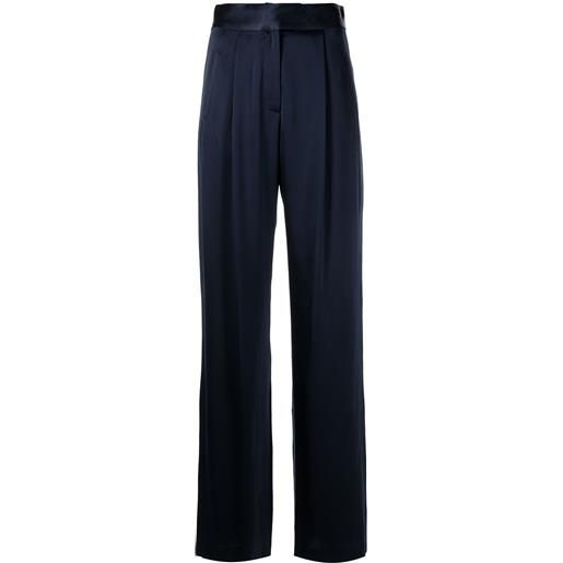 Michelle Mason pantaloni a gamba ampia - blu
