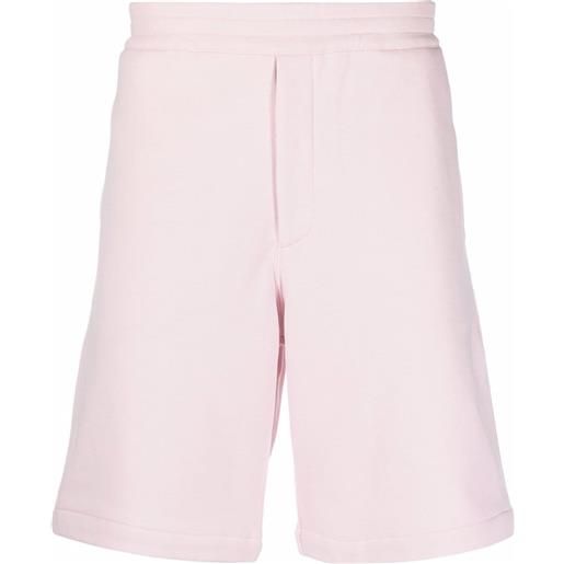 Alexander McQueen shorts sportivi con banda laterale - rosa