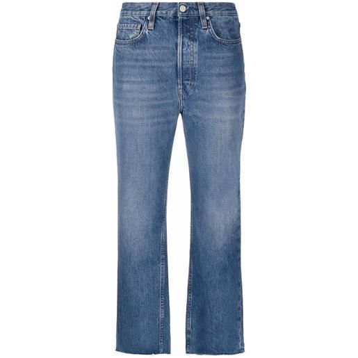 TOTEME jeans dritti crop - blu
