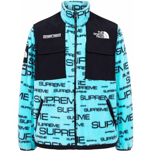 Supreme giacca x the north face - blu