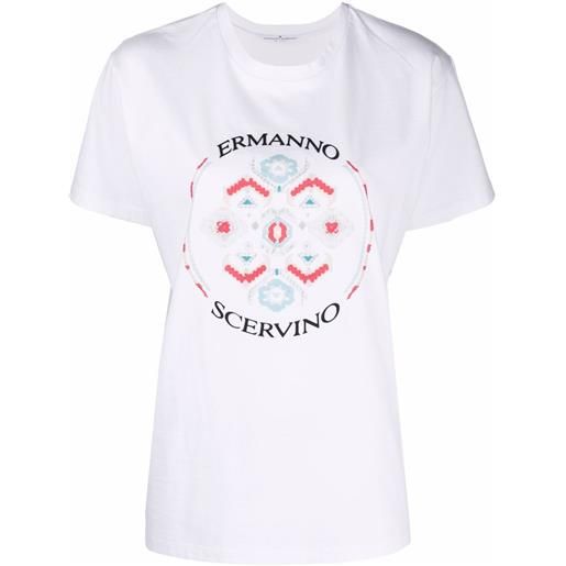 Ermanno Scervino t-shirt con stampa - bianco