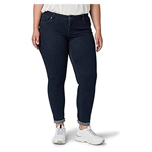 TOM TAILOR 202212 basic skinny, plus size skinny jeans donna, 10133 - dark dye dlue denim, 48 plus