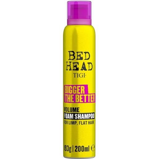 Tigi bed head bigger the better volume foam shampoo 200ml - shampoo/mousse volumizzante