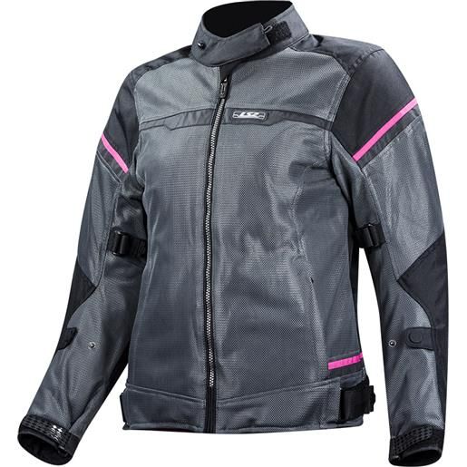 LS2 giacca donna LS2 riva nero grigio scuro rosa