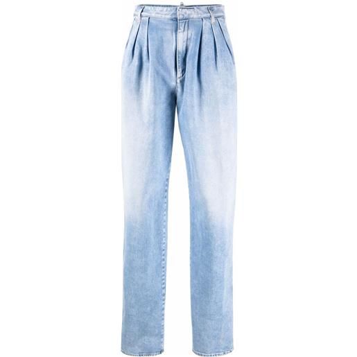 Dsquared2 jeans a vita alta - blu