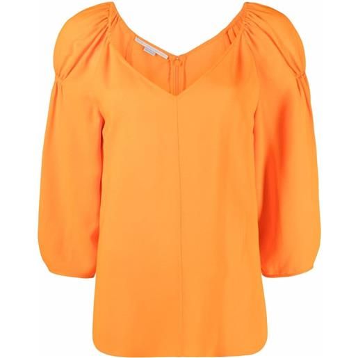 Stella McCartney blusa crop - arancione