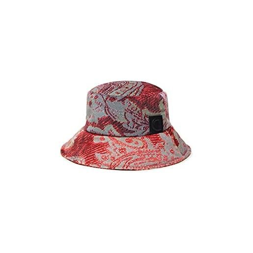 Desigual hat_nini digital jacquar cappello, colore: rosso, taglia unica donna