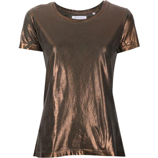 Madison.Maison t-shirt lamina metallizzata - oro
