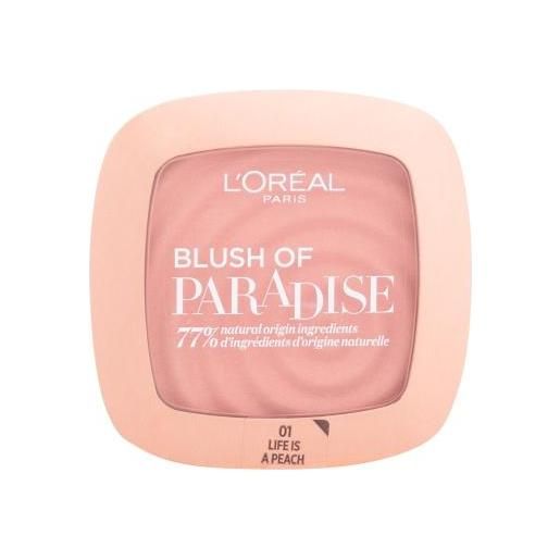 L'Oréal Paris paradise blush blush 9 ml tonalità 01 life is peach