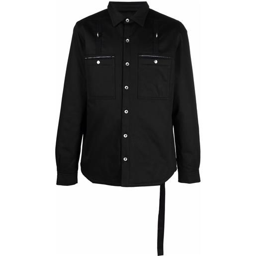 Rick Owens DRKSHDW giacca-camicia - nero