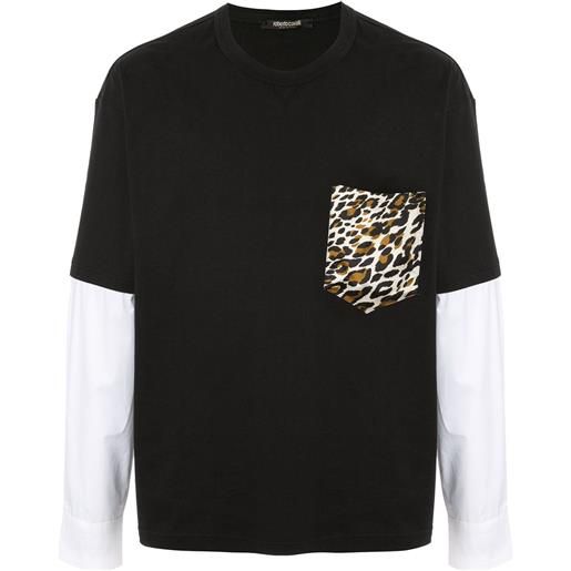 Roberto Cavalli t-shirt con stampa - nero