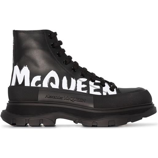 Alexander McQueen sneakers alte tread slick - nero