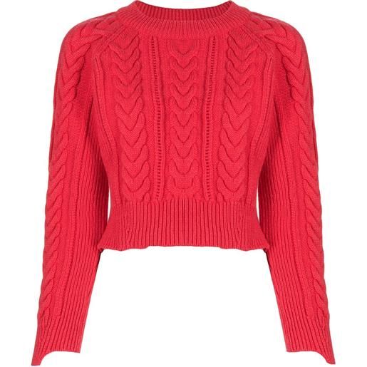 Alexander McQueen maglione aderente - rosso