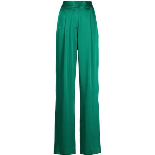 Michelle Mason pantaloni a gamba ampia - verde