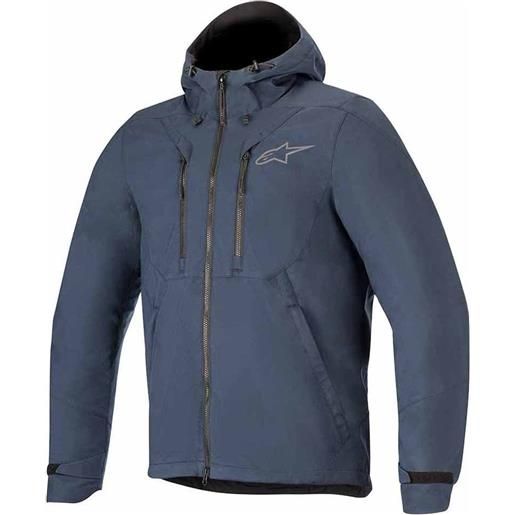 Alpinestars domino tech hoodie jacket blu 3xl uomo