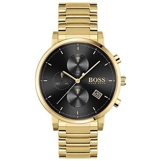 Boss orologio con cronografo al quarzo da uomo con cinturino in acciaio inossidabile dorato - 1513781