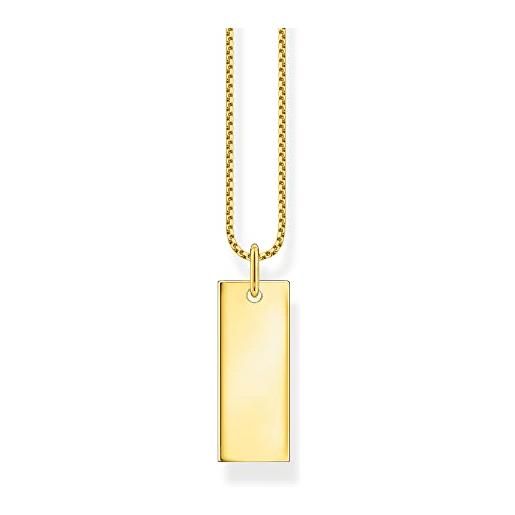 Thomas Sabo - catena per collana argento sterling non un gioiello donna, oro, 45cm - ke2141-413-39-l45v