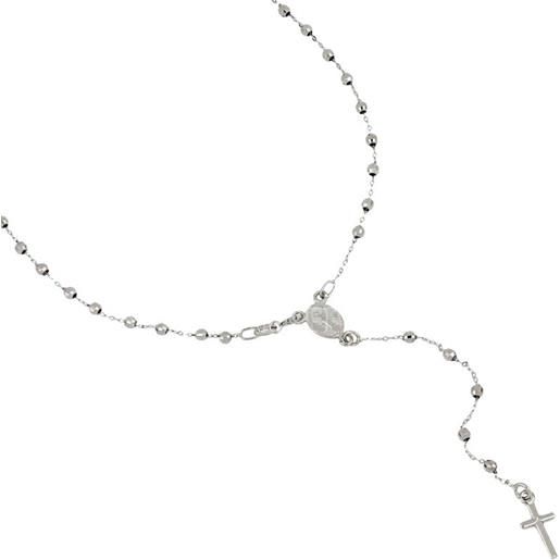 Gioielleria Lucchese Oro collana rosario oro bianco madonna miracolosa 803321716854