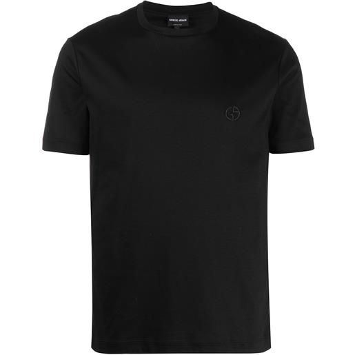 Giorgio Armani t-shirt con ricamo - nero