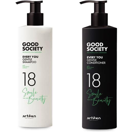 ARTEGO artègo good society kit 18 every you gentle shampoo 1000 ml + conditioner 1000 ml