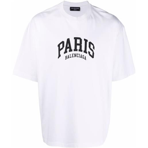 Balenciaga t-shirt paris - bianco