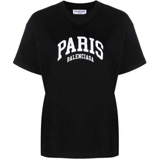 Balenciaga t-shirt paris - nero