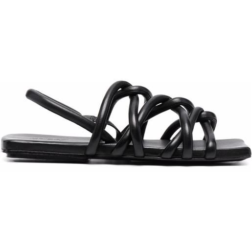 Marsèll sandali con suola piatta - nero