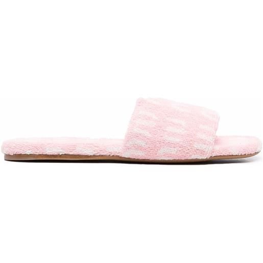 Miu Miu sandali con logo - rosa