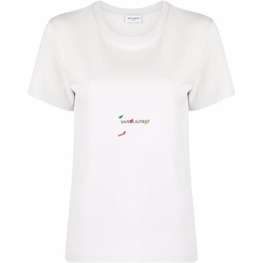 Saint Laurent t-shirt rive gauche x bruno v. Roels - grigio
